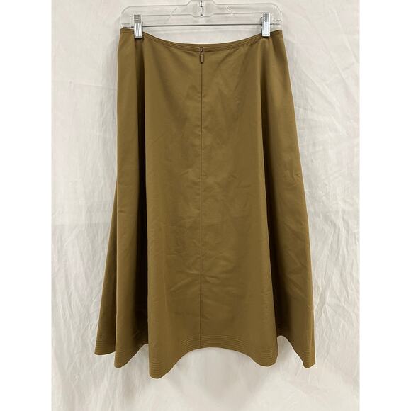 NWT Lafayette 148 Midi Skirt Shiitake size 4 - Picture 5 of 7